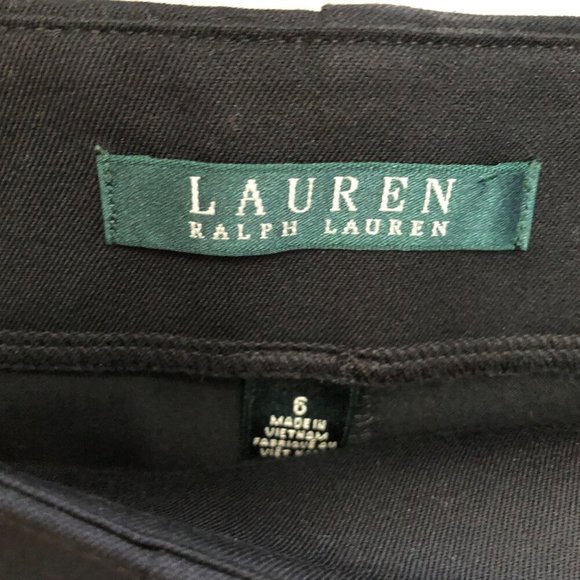LAUREN RALPH LAUREN BLACK PULL ON LEGGING PANTS SIZE 6‎ - Picture 3 of 6